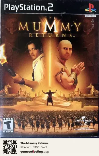 The Mummy Returns PlayStation 2, NTSC box front