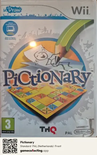 Pictionary Nintendo Wii, Netherlands box front