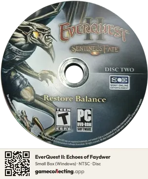 EverQuest II: Echoes of Faydwer Computer, NTSC disc