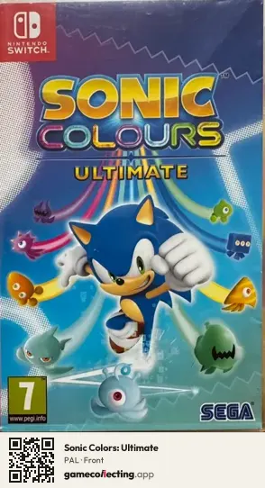 Sonic Colors: Ultimate Nintendo Switch, PAL box front
