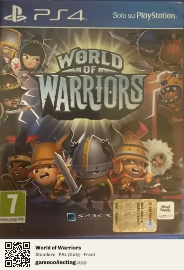 World of Warriors PlayStation 4, Italy box front