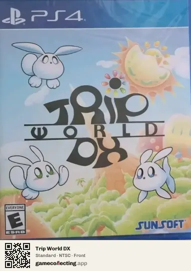 Trip World DX PlayStation 4, NTSC box front