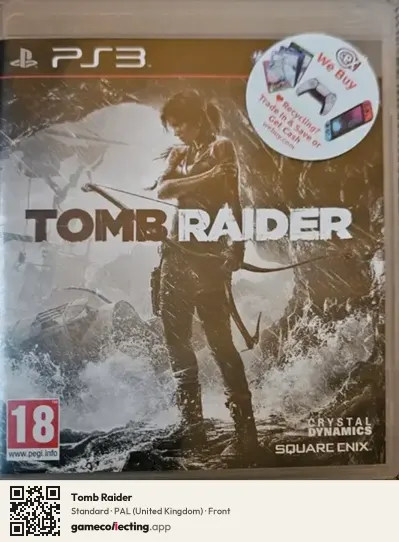 Tomb Raider PlayStation 3, United Kingdom box front