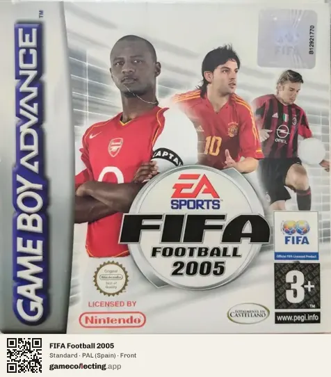 FIFA Football 2005 Game Boy Advance, Spain box front
