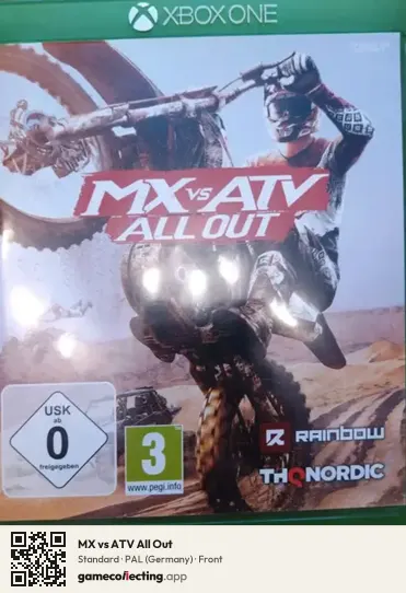 MX vs ATV All Out Xbox One, Germany box front