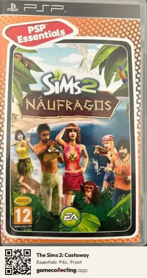 The Sims 2: Castaway PlayStation Portable, PAL box front