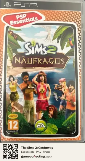 The Sims 2: Castaway PlayStation Portable, PAL box front