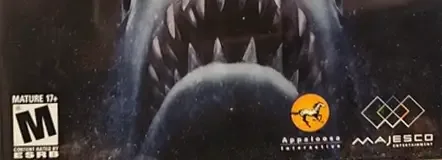 Jaws Unleashed, the ESRB box on its front