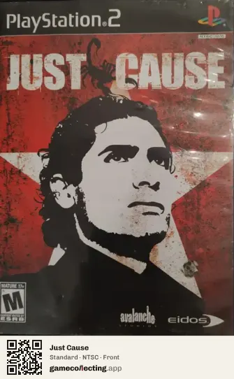Just Cause PlayStation 2, NTSC box front