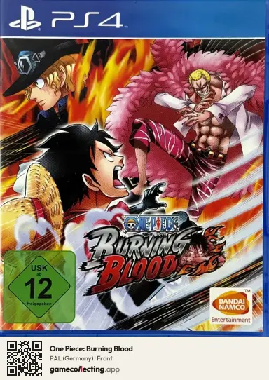 One Piece: Burning Blood PlayStation 4, Germany box front