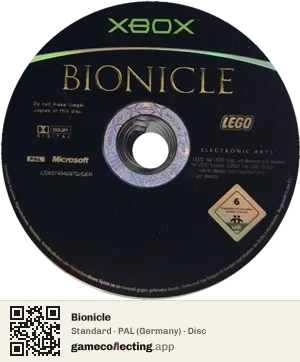Bionicle Xbox, PAL disc