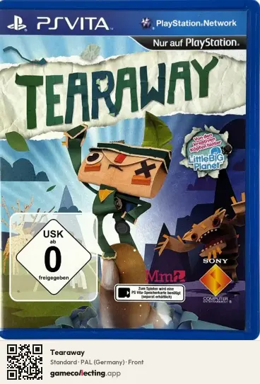 Tearaway PlayStation Vita, Germany box front