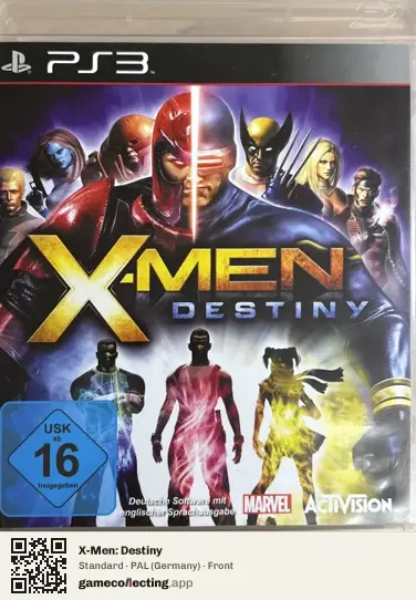 X-Men: Destiny PlayStation 3, Germany box front