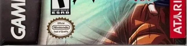 Dragon Ball Z: Taiketsu, the ESRB box on its front