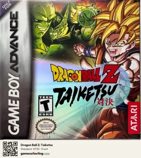 Dragon Ball Z: Taiketsu Game Boy Advance, NTSC box front
