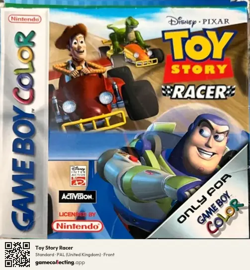 Toy Story Racer Game Boy Color, United Kingdom box front