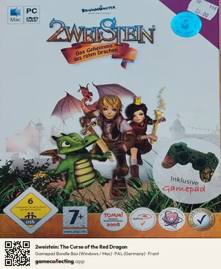 2weistein: The Curse of the Red Dragon Computer, Germany box front