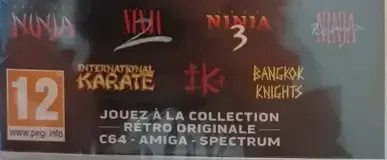 The Last Ninja Collection + Bonus Games, the PEGI square on its front