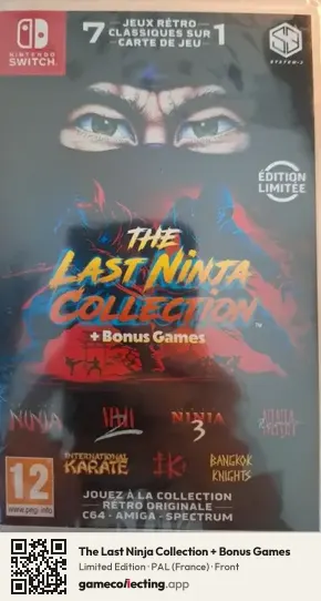 The Last Ninja Collection + Bonus Games Nintendo Switch, France box front