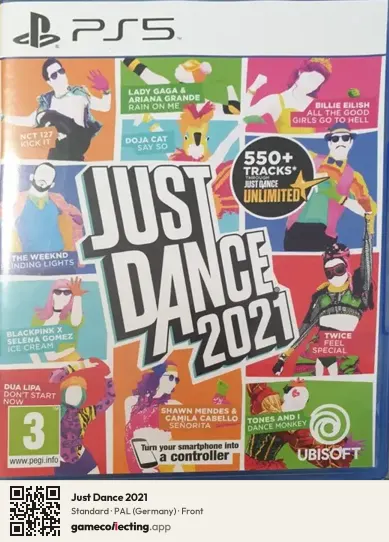 Just Dance 2021 PlayStation 5, Germany box front