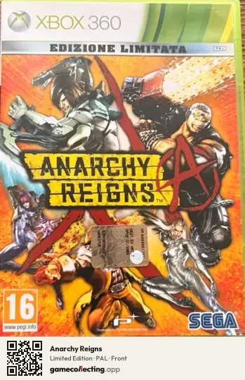 Anarchy Reigns Xbox 360, PAL box front