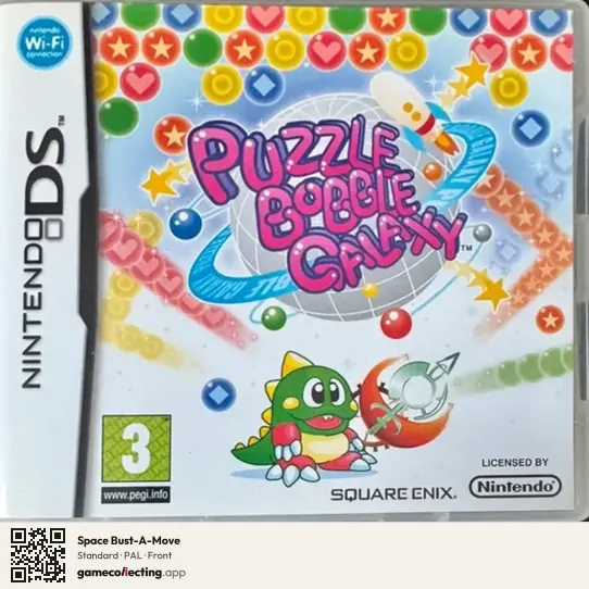 Space Bust-A-Move Nintendo DS, PAL box front