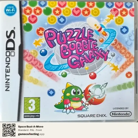 Space Bust-A-Move Nintendo DS, PAL box front
