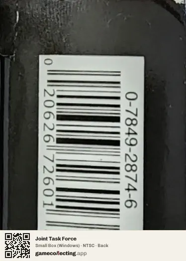 Joint Task Force Computer, NTSC box back