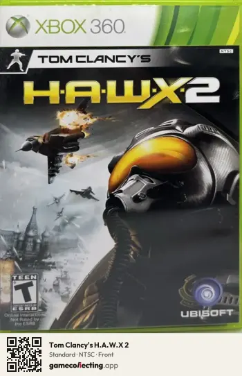 Tom Clancy's H.A.W.X 2 Xbox 360, NTSC box front
