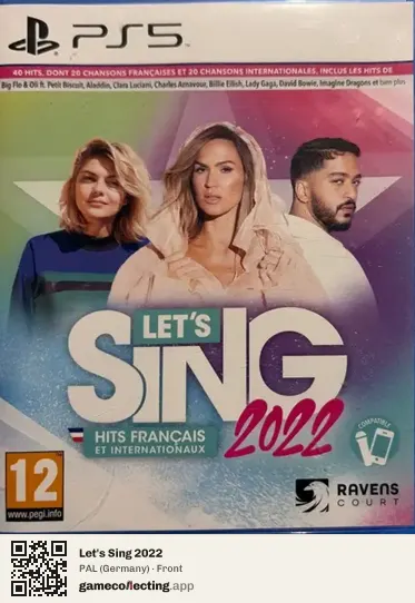 Let's Sing 2022 PlayStation 5, Germany box front