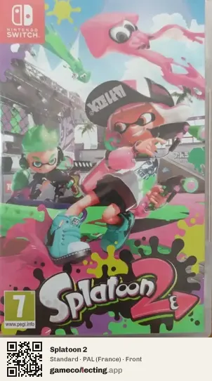 Splatoon 2 Nintendo Switch, France box front