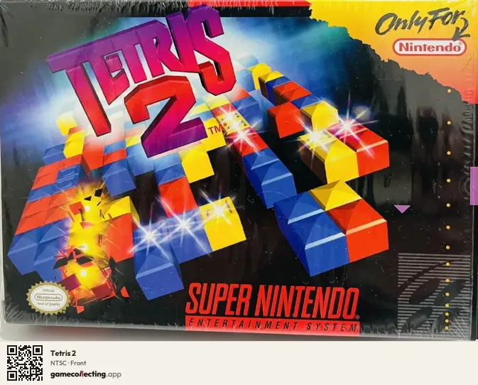Tetris 2 Super Nintendo Entertainment System, NTSC box front
