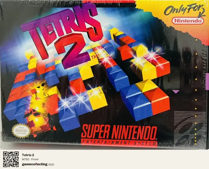 Tetris 2 Super Nintendo Entertainment System, NTSC box front