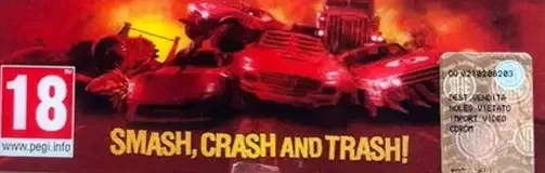 Carmageddon: Max Damage, the PEGI square on its front