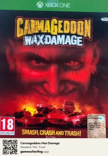 Carmageddon: Max Damage Xbox One, PAL box front