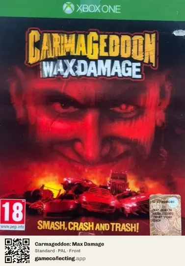 Carmageddon: Max Damage Xbox One, PAL box front