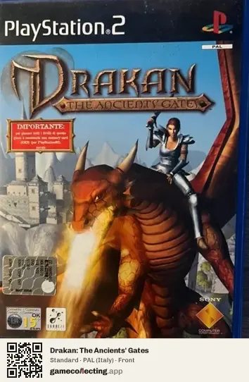 Drakan: The Ancients' Gates PlayStation 2, Italy box front
