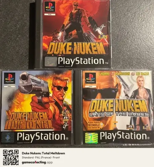 Duke Nukem: Total Meltdown PlayStation, France box front