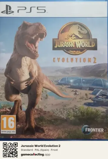 Jurassic World Evolution 2 PlayStation 5, Spain box front