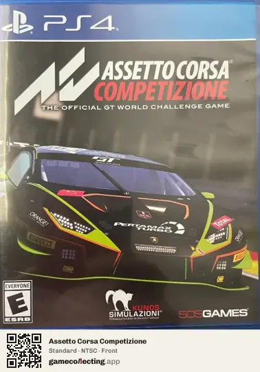 Assetto Corsa Competizione PlayStation 4, NTSC box front