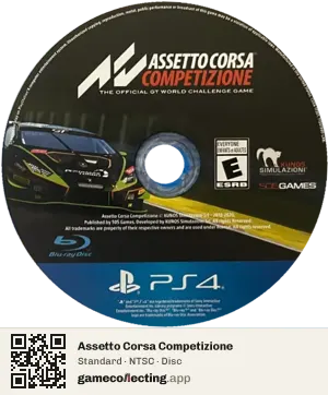 Assetto Corsa Competizione PlayStation 4, NTSC disc