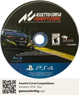 Assetto Corsa Competizione PlayStation 4, NTSC disc