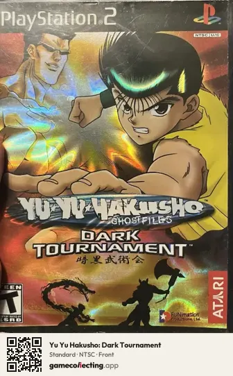 Yu Yu Hakusho: Dark Tournament PlayStation 2, NTSC box front