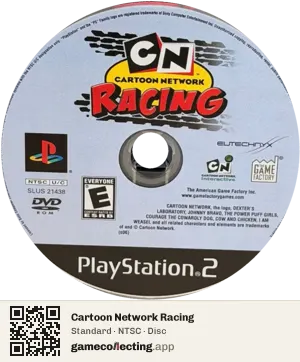 Cartoon Network Racing PlayStation 2, NTSC disc