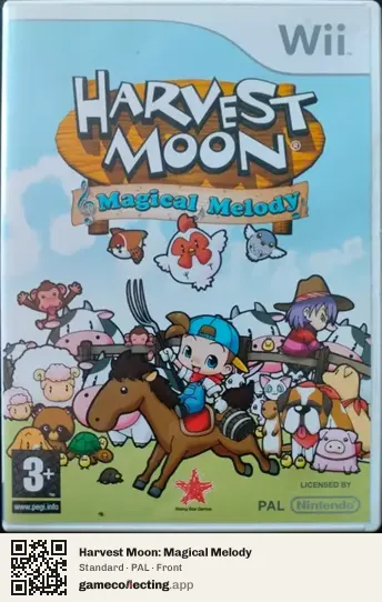 Harvest Moon: Magical Melody Nintendo Wii, PAL box front