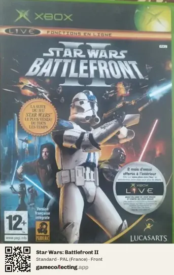 Star Wars: Battlefront II Xbox, France box front