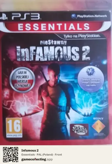 Infamous 2 PlayStation 3, Poland box front