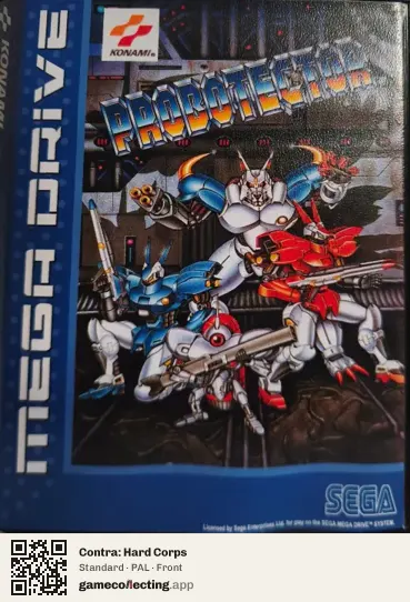 Contra: Hard Corps Sega Mega Drive / Genesis, PAL box front