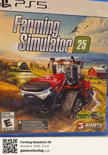 Farming Simulator 25 PlayStation 5, NTSC box front