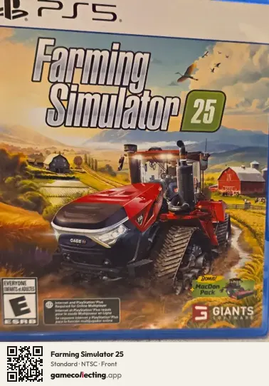 Farming Simulator 25 PlayStation 5, NTSC box front
